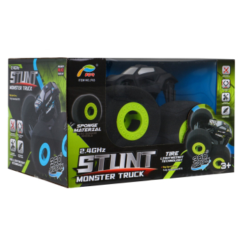 Zdalnie sterowane autko Monster Truck dla dzieci 3+ Pojazd terenowy + Duże koła z gąbki